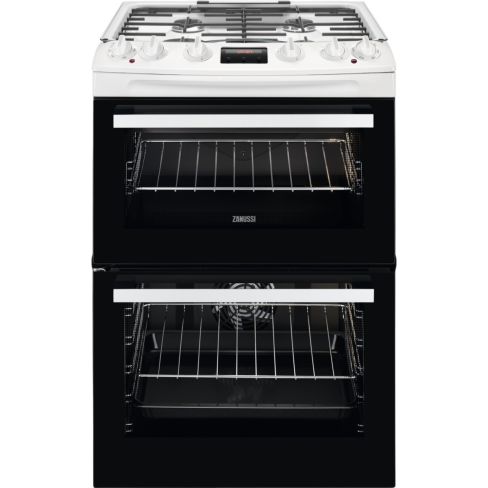 Zanussi ZCK66350WA Freestanding Dual Fuel Cooker