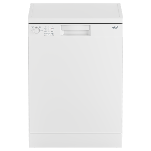 Zenith ZDW601W Dishwasher, 13 Place Settings, White, E Rated