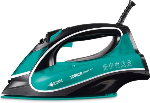 Tower T22026TL Ceraglide Elitespeed 3100W Cordless Steam Iron Black - Teal