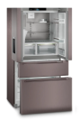 Liebherr MBTSDI 9528 Plus American Style NoFrost Fridge Freezer Plumbed In Ice & Water Terra Steel