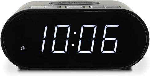 Roberts-Radio ORTUSCHARGEBK Clock Radio with phone charger