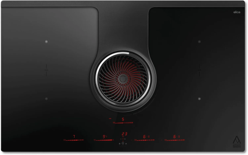 Elica NT-HP-EVO Nikolatesla 80cm Wide Venting Induction Hob - Black - A+ Rated