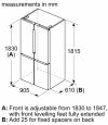 Bosch KFN96VPEAG American Style Fridge Freezer