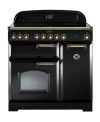 Rangemaster CDL90EIBL/B Classic Deluxe 90 Induction Range Cooker - Black Brass