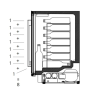 Caple WI159 Undercounter Single Zone Slimline Wine Cooler Stainless Steel