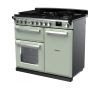 Rangemaster ESDL100DFPMNT/CM1 100cm Wide Dual Fuel Range Cooker - Mint / Chrome - A Rated