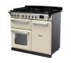 Rangemaster ESDL100DFPPCR/CM1 100cm Wide Dual Fuel Range Cooker - Pale Cream / Chrome - A Rated