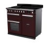 Rangemaster ESDL100EIPBOR/CM1 100cm Induction Range Cooker –Bordeaux / Chrome -A Rated