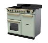 Rangemaster ESDL100EIPMNT/AB1 100cm Wide Induction Range Cooker - Mint / Antique Brass - A Rated
