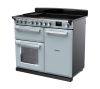 Rangemaster ESDL100EIPMSB/CM1 100cm Wide Induction Range Cooker - Misty Blue /Chrome - A Rated