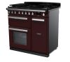 Rangemaster ESDL90DFPBOR/CM1 90cm Wide Dual Fuel Range Cooker - Bordeaux / Chrome - A Rated