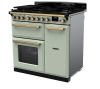 Rangemaster ESDL90DFPMNT/AB1 90cm Wide Dual Fuel Range Cooker - Mint / Antique Brass - A Rated