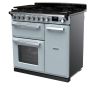 Rangemaster ESDL90DFPMSB/CM1 90cm Wide Dual Fuel Range Cooker - Misty Blue / Chrome - A Rated