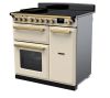 Rangemaster ESDL90EIPPCR/AB1 90cm Wide Induction Range Cooker - Pale Cream / Antique Brass - A Rated
