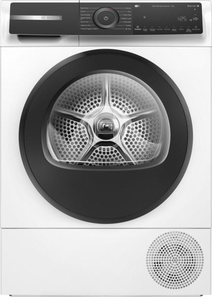 Bosch WQH246D9GB Tumble Dryer Capacity 9kg, Heat Pump dryer, White A+++ Rated