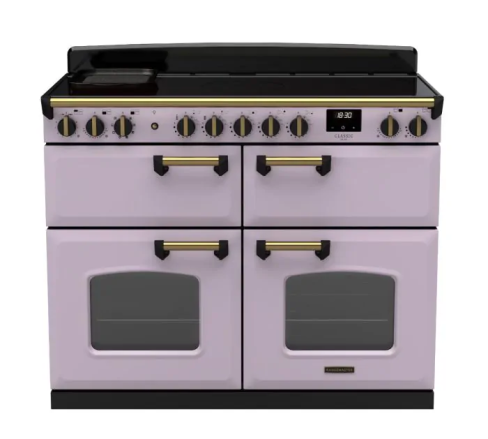 Rangemaster CLDLB110EIPHTH/AB1 Classic Deluxe 110cm BC Induction Range Cooker Heather/Antique Brass