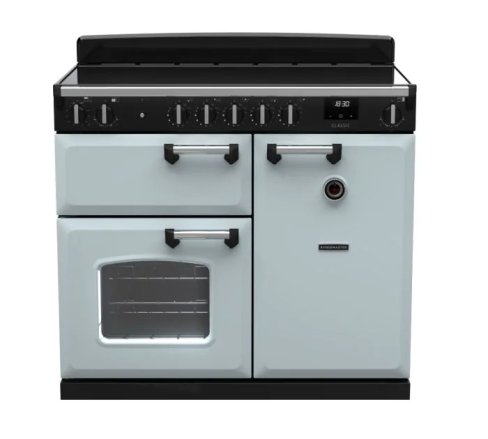 Rangemaster CL100EIPMSB/CM1 Classic 100cm Induction Range Cooker Misty Blue/Chrome