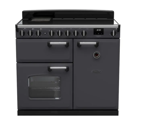 Rangemaster CLDL100EIPSLT/CM1 Classic Deluxe 100cm Induction Range Cooker Slate/Chrome