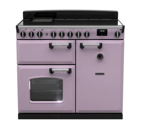 Rangemaster CLDL100EIPHTH/CM1 Classic Deluxe 100cm Induction Range Cooker  Heather/Chrome