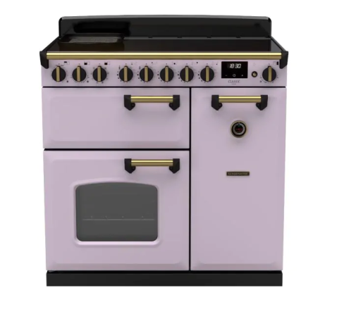 Rangemaster CLDL90EIPHTH/AB1 Classic Deluxe 90cm Induction Range Cooker  Heather/Antique Brass