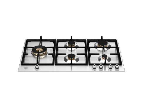 Bertazzoni P905LPROX Pro Series 90cm Gas Hob with Left Wok Burner Stainless Steel