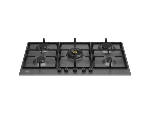 Bertazzoni P905CPRONE Pro Series 90cm Gas Hob with Central Wok Burner Matt black