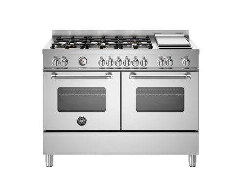 Bertazzoni MAS126G2EXT Master Deluxe 120cm Range Cooker Twin Oven Dual Fuel Stainless Steel