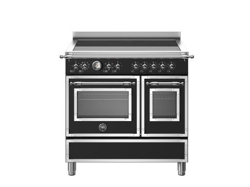 Bertazzoni HER95I2ENET Heritage 90cm Range Cooker Twin Oven Induction Matt Black