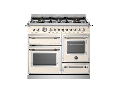 Bertazzoni HER106L3EAVT Heritage 100cm Range Cooker XG Oven Dual Fuel Ivory