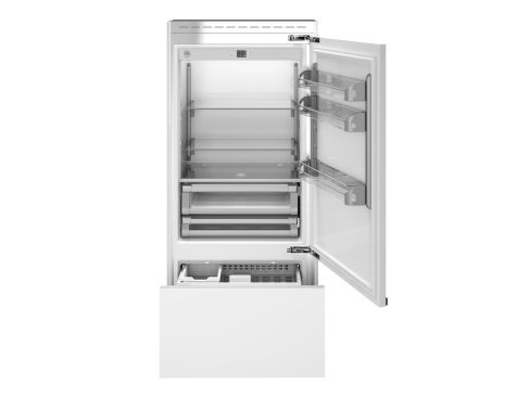 Bertazzoni REF905BBRPTT Professional Series Fully Integrated Plumbed-In 70/30 Fridge Freezer Frost Free - F Rated