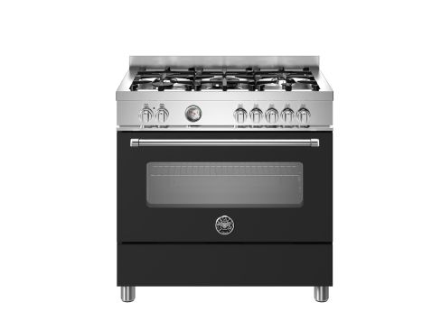 Bertazzoni MAS95C1ENEC Master 90cm Range Cooker Single Oven Dual Fuel Matt Black