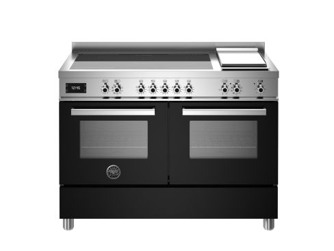 Bertazzoni PRO125I2ENET Professional 120cm Range Cooker Twin Oven Induction Gloss Black