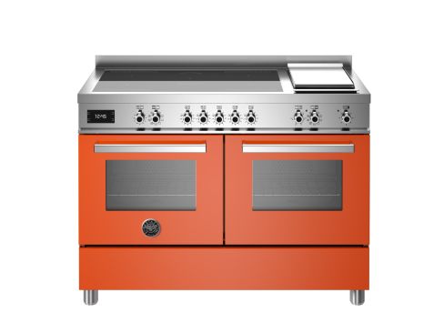 Bertazzoni PRO125I2EART Professional 120cm Range Cooker Twin Oven Induction Gloss Orange