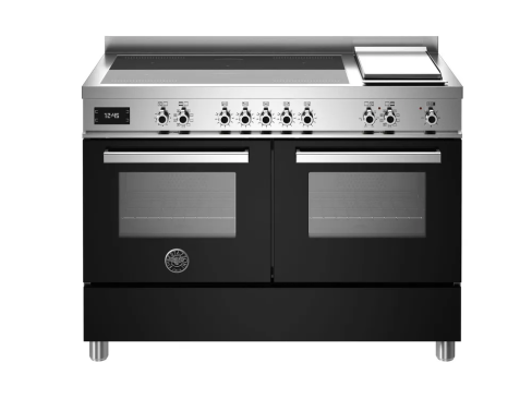 Bertazzoni MAS125I2ENET Master Deluxe 120cm Range Cooker Twin Oven Induction Matt Black