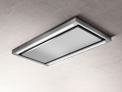 Elica CLOUD-SEVEN-RC 90cm Wide Ceiling Hood - Stainless Steel - A++ Rated