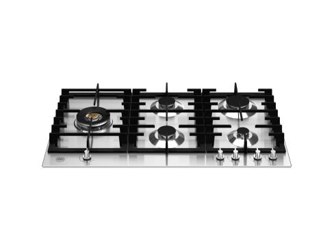 Bertazzoni P905LMODX Modern Series 90cm Gas Hob with Left Wok Burner Stainless Steel
