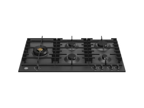 Bertazzoni P905LMODNE Modern Series 90cm Gas Hob with Left Wok Burner Matt black