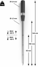 Siemens HZ32WA00 Wireless 4 point multi purpose meatprobe used with home Connect app.