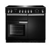 Rangemaster PROP100ECBL/C 100cm Ceramic Range Cooker Professional Plus Black - Chrome Trim, A Rated