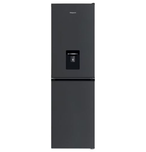 Hotpoint HPKH1261WXBR4UK 54cm No Frost Fridge Freezer With Water Dispenser 50/50 - Dark Grey