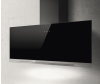 Elica APLOMB-BLK-90 90cm Wall Extractor Hood in Black Glass A Rated