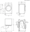 AEG LWX60966B Freestanding Washer Dryer