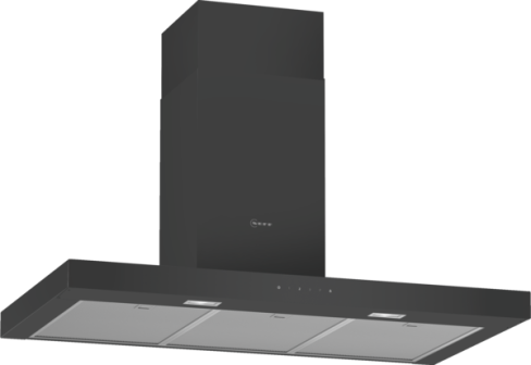 Neff D94BHM1S5B 90cm Wide Chimney Hood - Black - B Rated