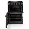 Rangemaster CLA60ECBL/C Classic Freestanding 60cm Ceramic Cooker in Black and Chrome A Rated