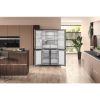 Hotpoint HQ9U2BLG Total No Frost American Fridge Freezer with Multi-Temperature Compartment - Black Inox - 90CM - 594L