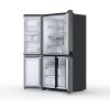 Hotpoint HQ9U2BLG Total No Frost American Fridge Freezer with Multi-Temperature Compartment - Black Inox - 90CM - 594L