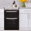 Statesman EDC50S 50cm Electric Double Oven Ceramic Cooker Silver