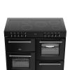Belling BEL RCA FARMHOUSE 110E BLK Farmhouse 110cm Ceramic Range Cooker in Black A Rated