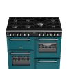 Stoves ST DX RCA RICH 100DF DMA Richmond Deluxe 100cm Dual Fuel Range Cooker in Deep Marine A Rated