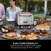 Ninja OO101UKKIT Woodfire Electric Outdoor Oven with BBQ Stand - Terracotta/Steel